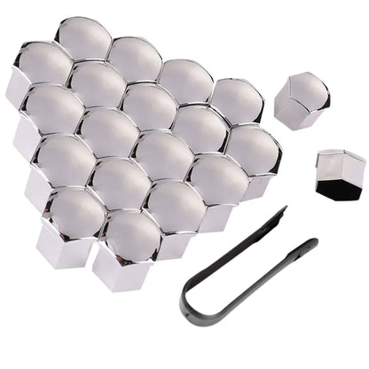 20Pcs 17/19/21mm Car Wheel Nut Caps Auto Hub Screw Cover Bolt Rims Exterior Decoration Special Socket Protection Dust Proof