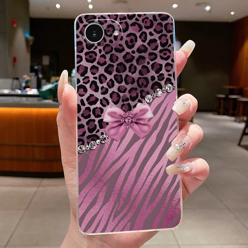 For iPhone 16e Case Clear Luxury Fashion Butterfly Flowers Soft TPU Silicone Jelly Back Cover for Apple iPhone 16e Phone Case