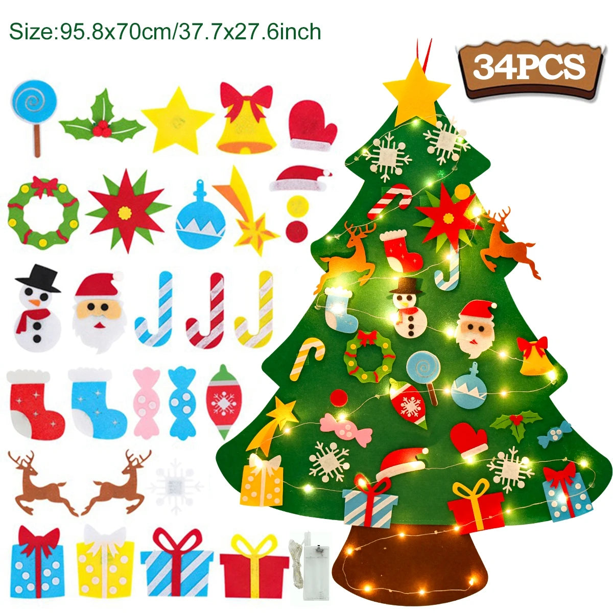 Kids DIY Felt Christmas Tree