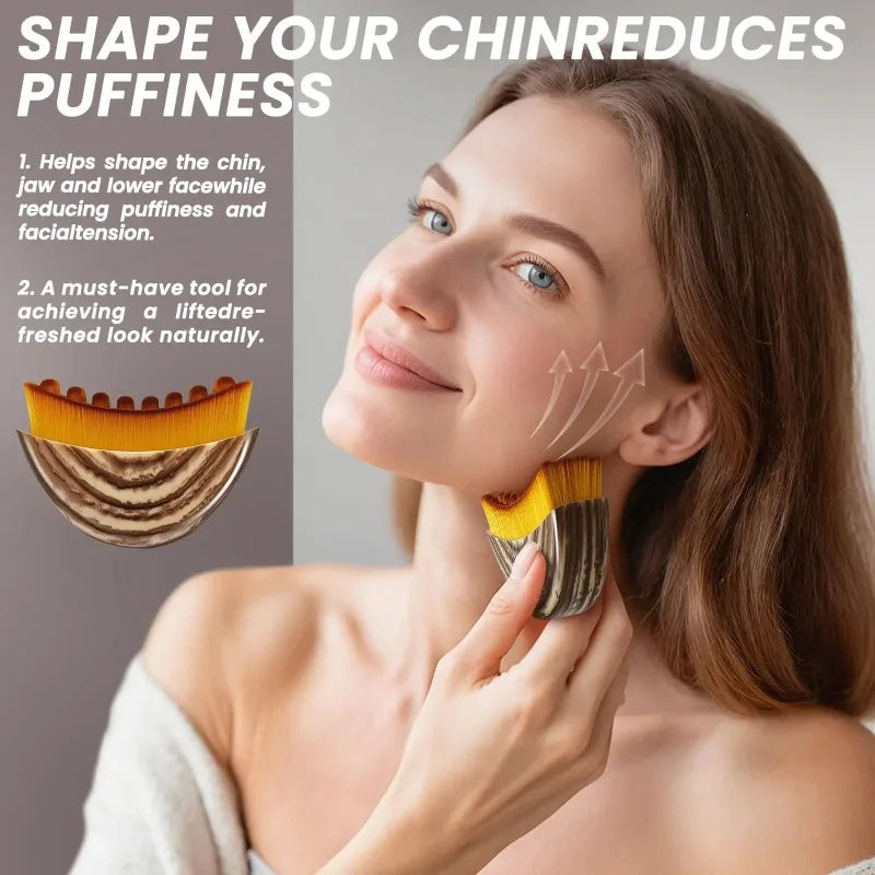 Lymphatic Contour Face Brush for Jawline Sculpting