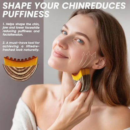 Lymphatic Contour Face Brush for Jawline Sculpting
