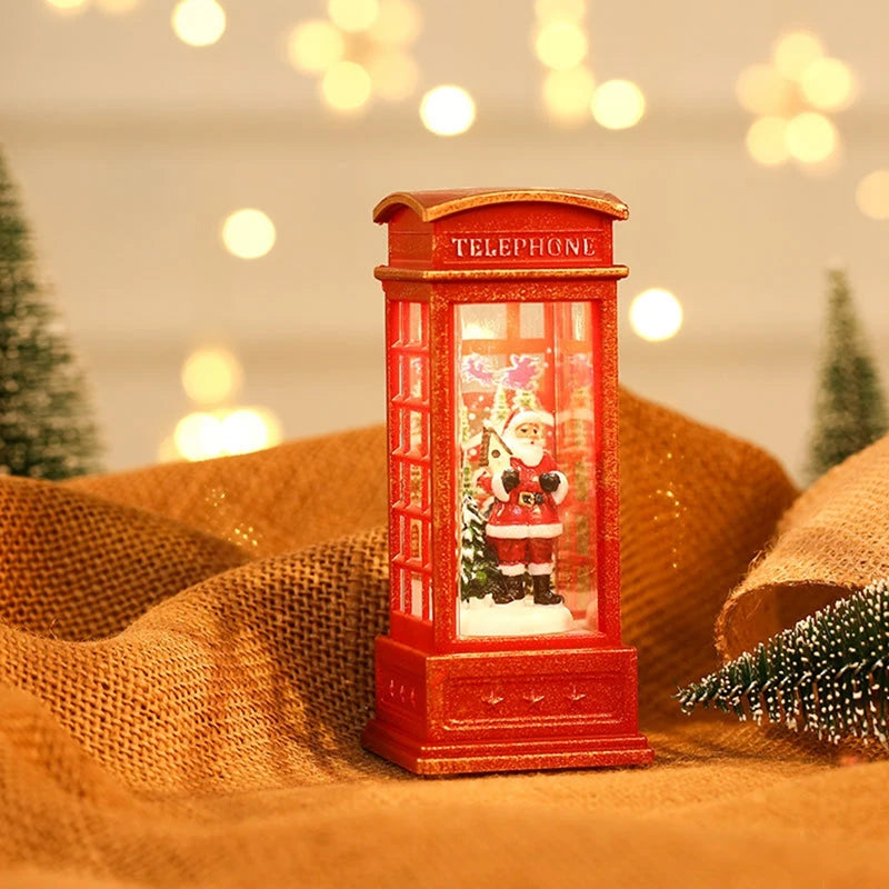 2025 Christmas Phone Booth Lights Ornament