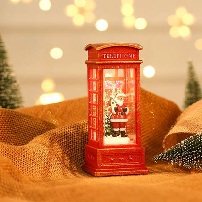 2025 Christmas Phone Booth Lights Ornament