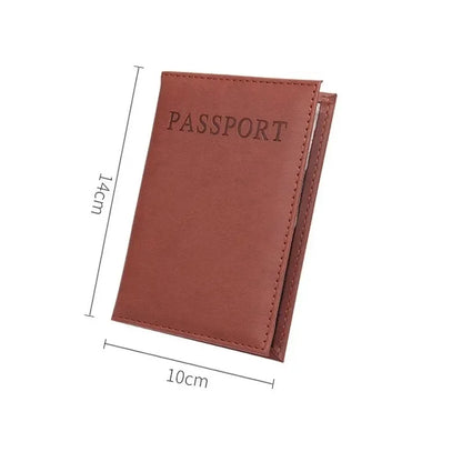 High Quality English PU Leather Passport Covers Document Cover Travel Passport Holder ID Card Passport Holder Travel Acceessory