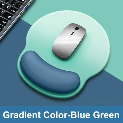 Gradient color mouse pad comfortable wrist rest non-slip mouse pad soft mouse pad wrist rest computer desktop silicone mouse pad - Urbizia