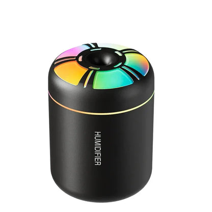 Powerful and Efficient Air Humidifier 180ML Aromatherapy Aroma Diffuser Essential Oil with Colorful Lights for Home Car Bedroom - Urbizia