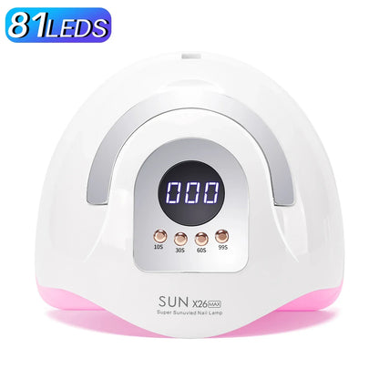 UV LED Nail Lamp 380W Nail Curing Lamps For Home Salon Powerful LED Drying Lamps For All Gel Polish Professional Nail Equipment