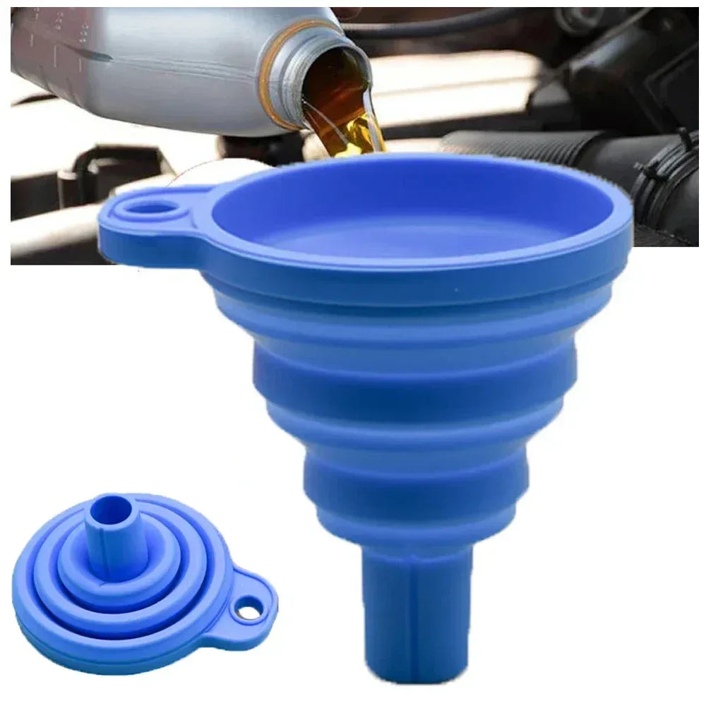 Universal Silicone Car Funnel – Foldable & Portable - Urbizia