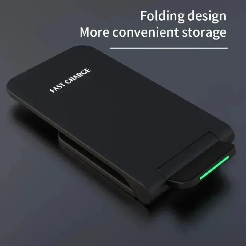 Fast Wireless Charger Stand Pad for iPhone 17 16 15 14 13 Pro Samsung Xiaomi Phone Chargers Induction Fast Charging Dock Station - Urbizia