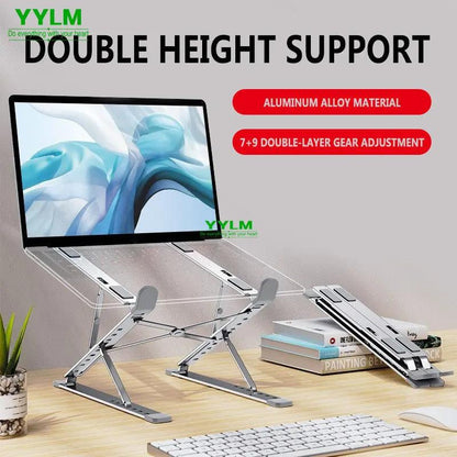 Aluminum Adjustable Laptop Stand Foldable Cooling Holder