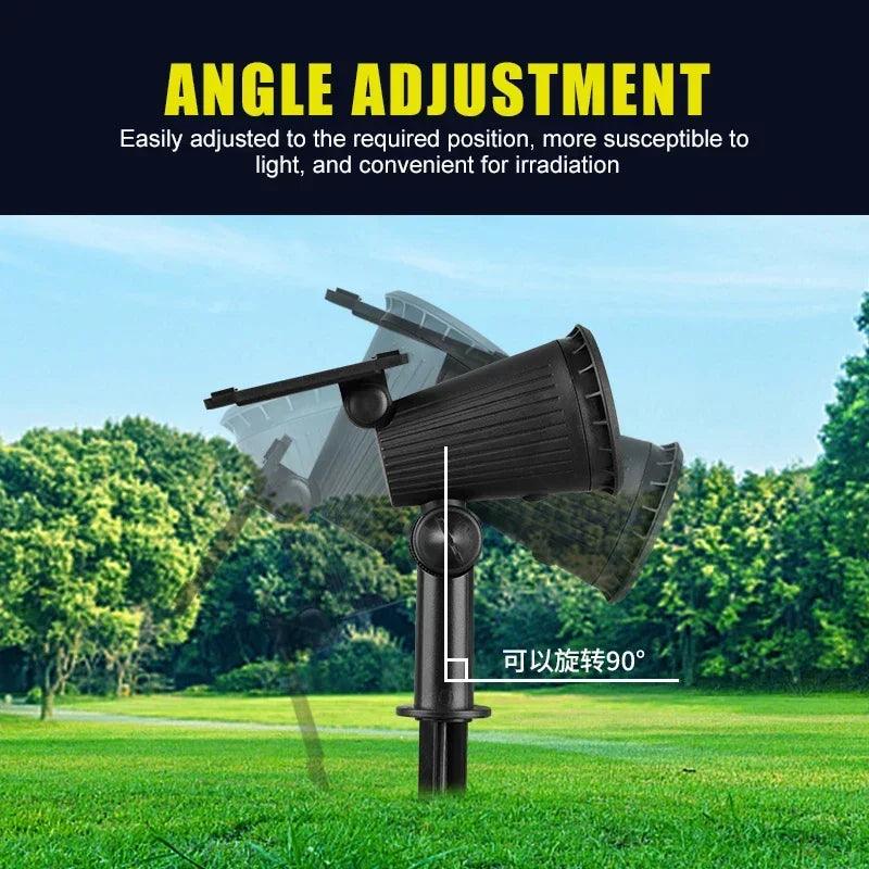 Garden 9 LED Solar Powered Light Adjustable Solar Spotlight Outdoor IP65 Waterproof Landscape Lamp Villa Night Decor Light
