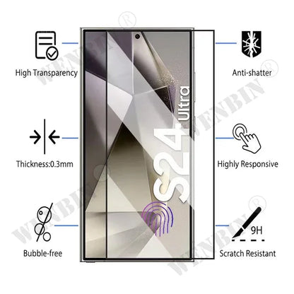 3 Pcs Tempered Glass For Samsung Galaxy S26 S25 S24 S23 S22 Ultra Plus FE A57 A56 A36 A17 Screen Protector Full Protective Glass