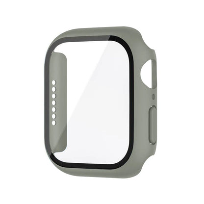 Tempered Glass+Case For Apple Watch 38mm 40mm 41mm 42mm 44mm 45mm 46mm Screen Protector Protective Cover iWatch 10 8 7 9 6 SE 5