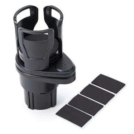 Car Cup Holder with Two-Layer Beverage Rack - Urbizia