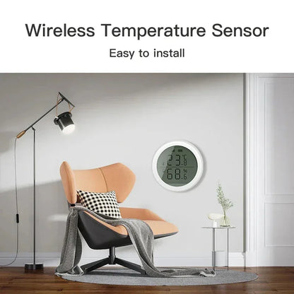 Tuya ZigBee Temperature and Humidity Sensor With LCD Smart life APP Google Alexa Voice Control Support Multi-mode Gateway Option - Urbizia