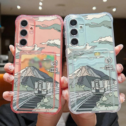 Card Bag Wallet TPU Case for Samsung Galaxy Series