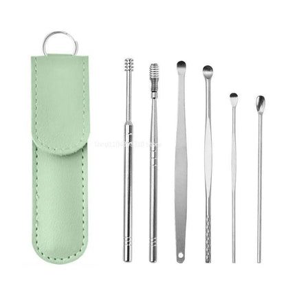 6-Piece Stainless Steel Ear Wax Removal Set