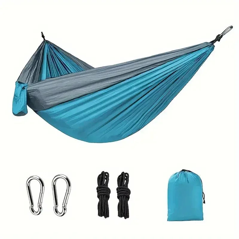Lightweight Parachute Nylon Camping Hammock Portable Outdoor Sleeping Gear - Urbizia