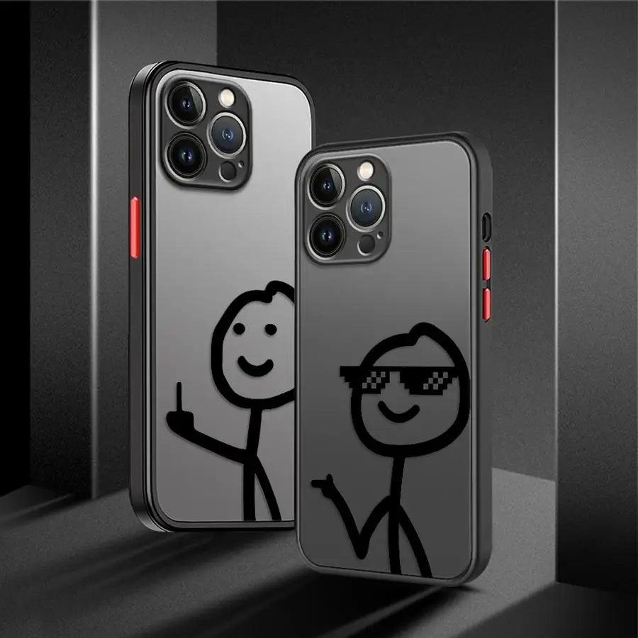 iPhone Cartoon Matchman Silicone Case