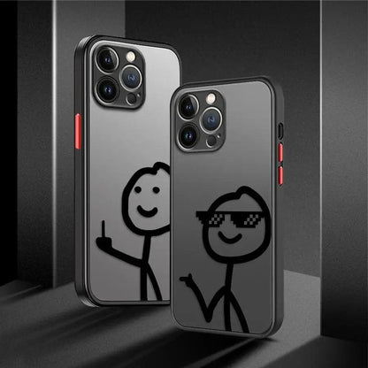 iPhone Cartoon Matchman Silicone Case