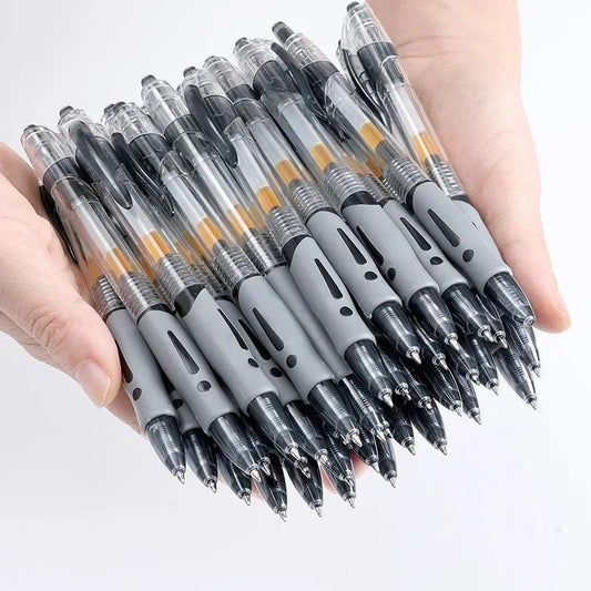 13/30pcs Retractable Gel Pens Set Black/Red/Blue Ink Ballpoint for Writing Refills Office Accessories School Supplies Stationery