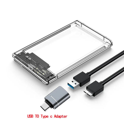 USB 3.0 2.5 Inch SATA HDD SSD External Enclosure 5Gbps