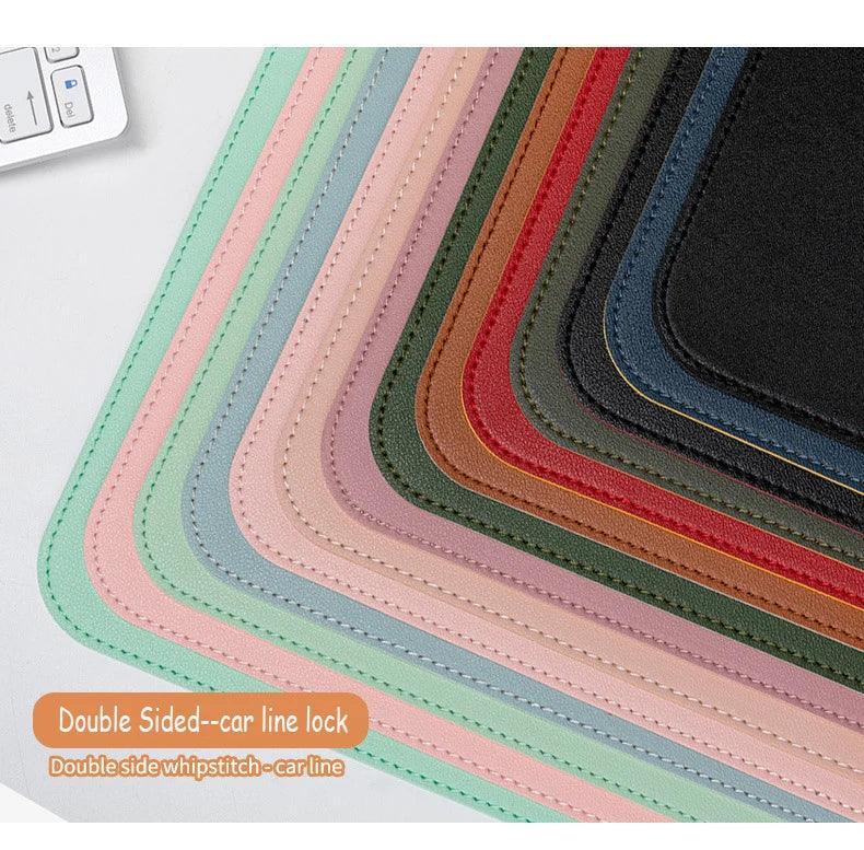 white mousepad Portable Mouse pad large Gaming Waterproof Non-slip PU Suede Desk Mat Computer Keyboard desk pad Mats - Urbizia