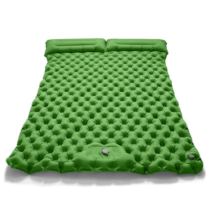 Outdoor Camping Double Inflatable Mattress Extra Wide Sleeping Pad Ultralight Folding Bed Sleeping Mat Car Travel Mat - Urbizia