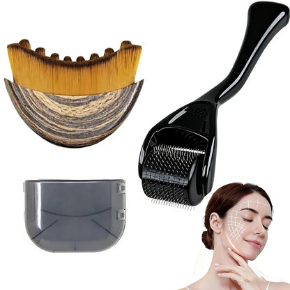 Lymphatic Contour Face Brush & DRS 540 Derma Roller Set