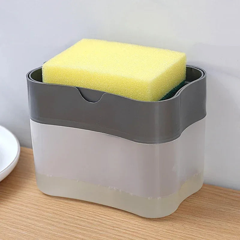 Portable Kitchen Soap Dispenser Dishwashing Press Box