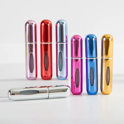 1/3/5/10pcs travel Leak portable mini perfume bottle with Bottom Fill Function aluminum refillable 5ml spray bottle