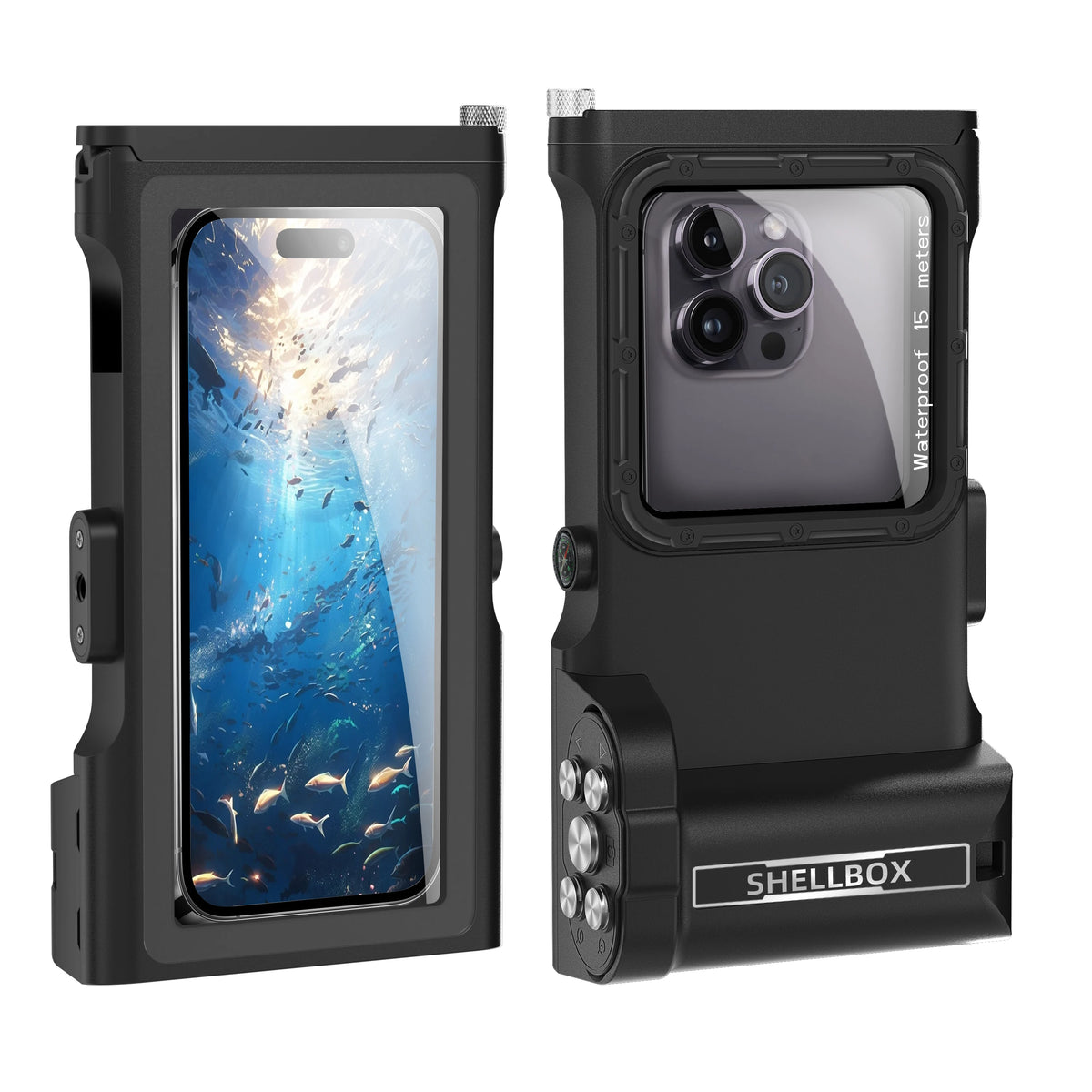 Shellbox Newly Upgraded Third-Generation Diving Bluetooth Remote Photography Is Suitable 6.9-Inch Waterproof Diving Phone Cases