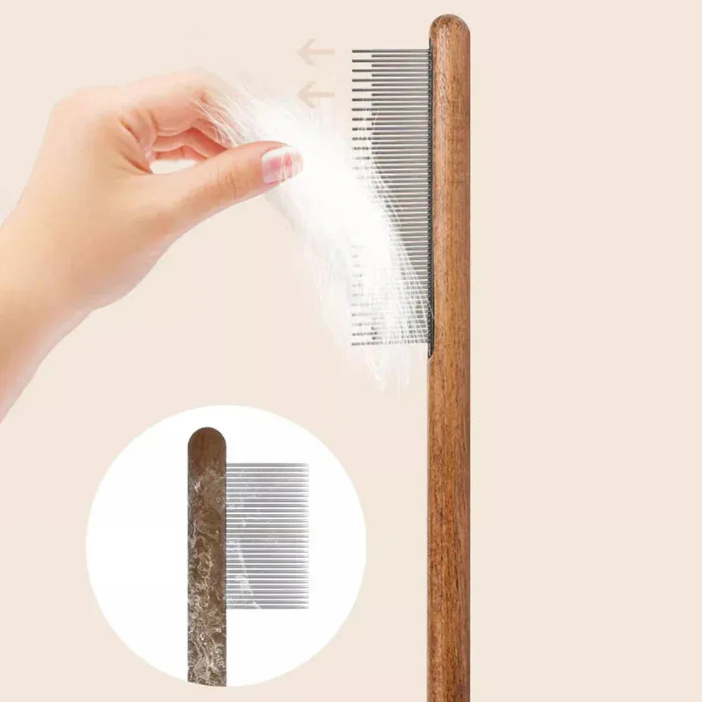 Cat Comb Cat Comb Brush Long Hair Cat Needle Comb Open Knots To Remove Floating Hair Accessories Pet Row Comb - Urbizia