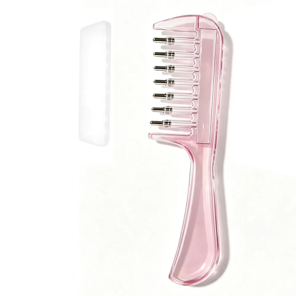 Portable Transparent Hair Root Comb Liquid Guide Applicator Scalp Massage Comb Hair Oil Serum Brush Anti-Leak Hair Care Tool