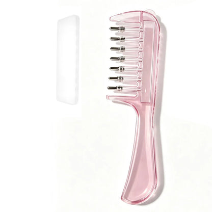 Portable Transparent Hair Root Comb Liquid Guide Applicator Scalp Massage Comb Hair Oil Serum Brush Anti-Leak Hair Care Tool