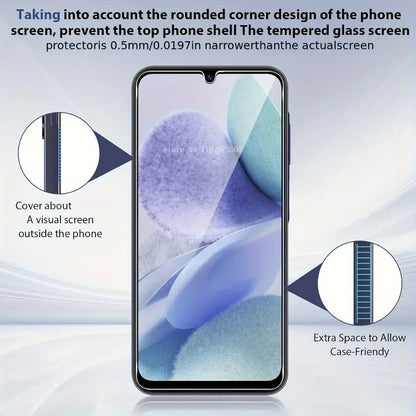Anti-Spy Privacy Tempered Glass 3-Pack Samsung A Series