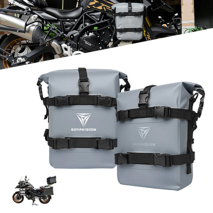 1/2PC Motorcycle Bumper Bag For BMW R1200GS R1250GS ADV For HONDA NC750X CB500X Waterproof Crash Bars Bag Bumper Repair Tool Bag