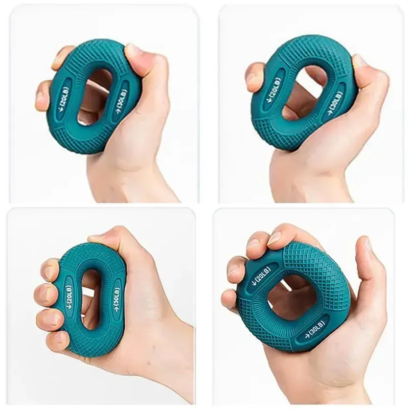 Silicone Finger Gripper Ring Hand Muscle Strengthener Ring Wrist Finger Trainer Exercise Carpal Expander Workout Fitness Device - Urbizia