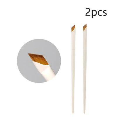 Ultra Thin Angled Eyeliner Brush Precision Detail Makeup Brush