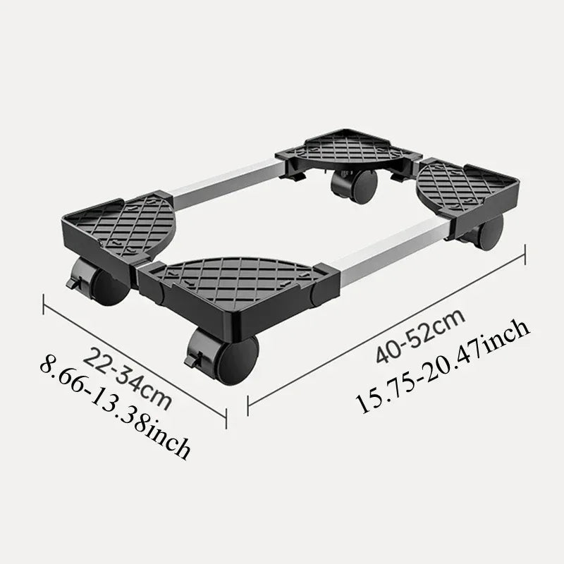 Computer Tower Stand, Adjustable Mobile CPU Stand, CPU Holder PC Tower Stand with Rolling Caster Wheels, Pc Floor Riser Stand - Urbizia