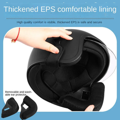 GB Certified Electric Vehicle Helmet for Men and Women All-season Universal Electric Vehicle Safety Helmet Motorcycles Winter