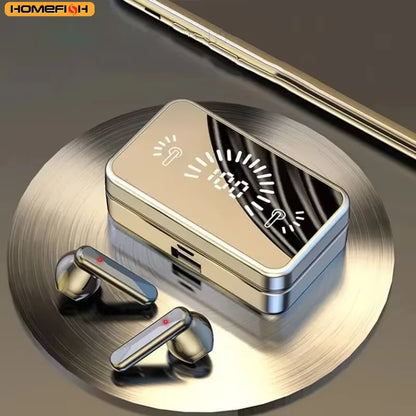 S20 BT Earphone Headphones Mirror Wireless Stereo Headset  with Digital DisplayTouch Control Sports Earbuds for Gaming