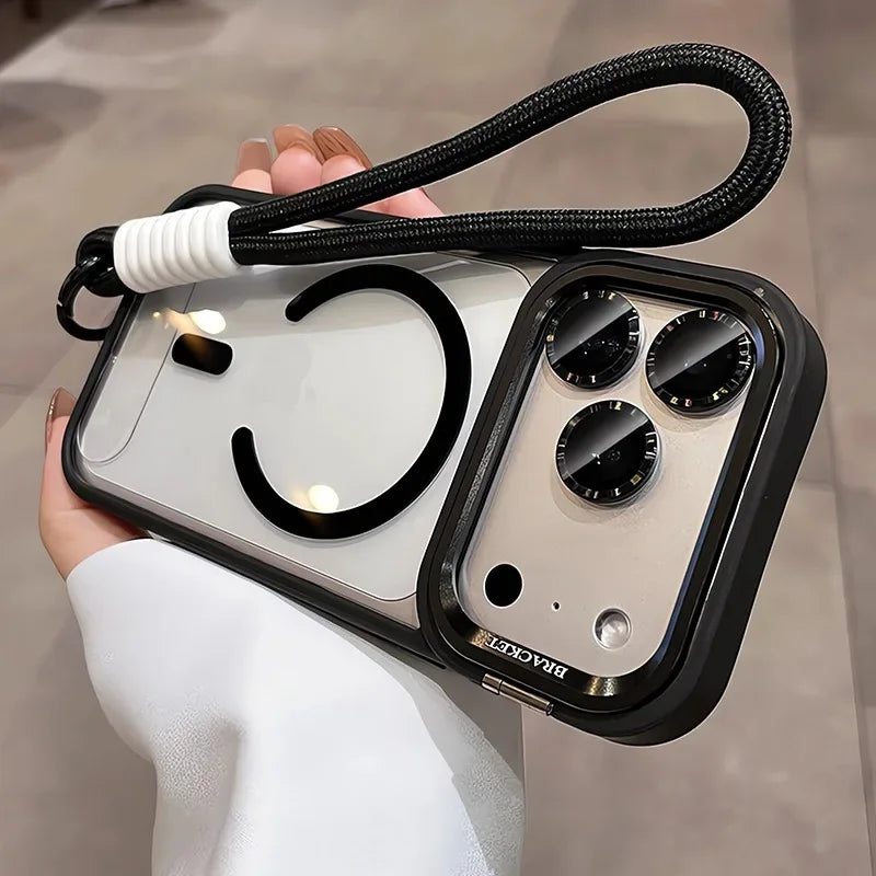 MagSafe Camera Bracket Wrist Strap Case for iPhone