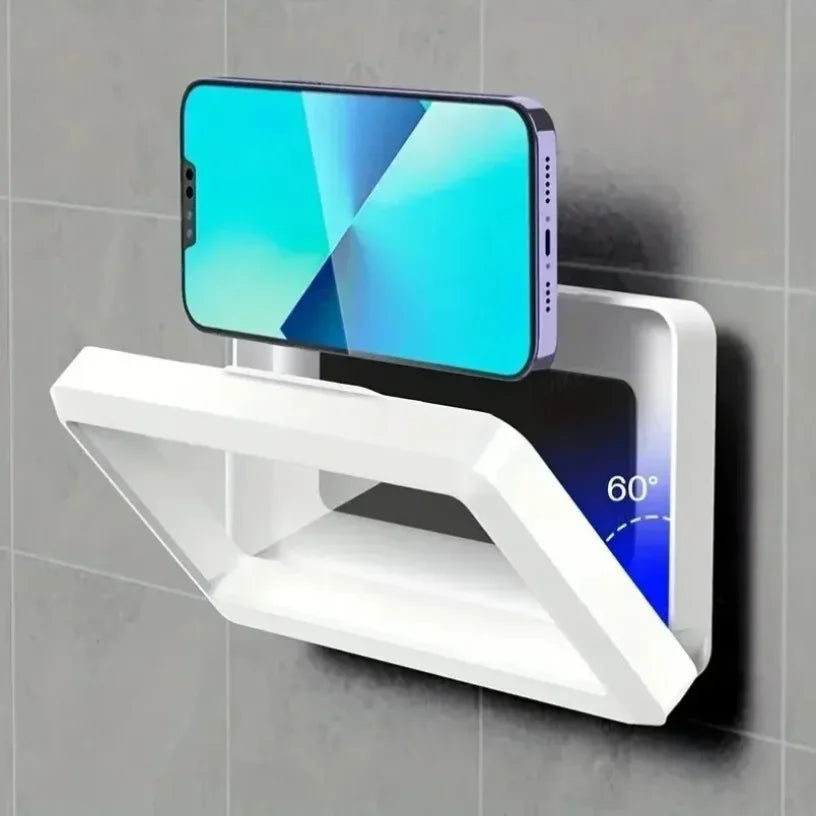 1PCS Bathroom Wall Waterproof Phone Case 360° Rotation Phone Holder Stand for iPhone Samsung Xiaomi Kitchen Cellphone Bracket