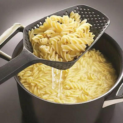Large Kitchen Strainer Spoon Funnel Oil Filter Ladle
