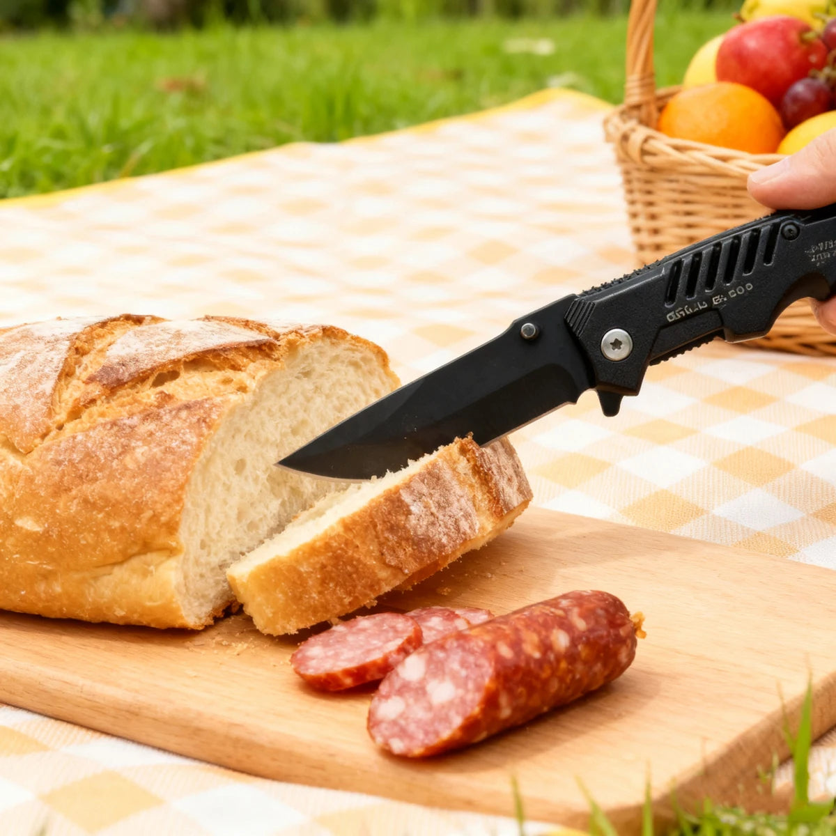 Multi-Functional Safety Folding Knife EDC Pocket Knife with Lock for Outdoor Survival Camping Fruit Knife