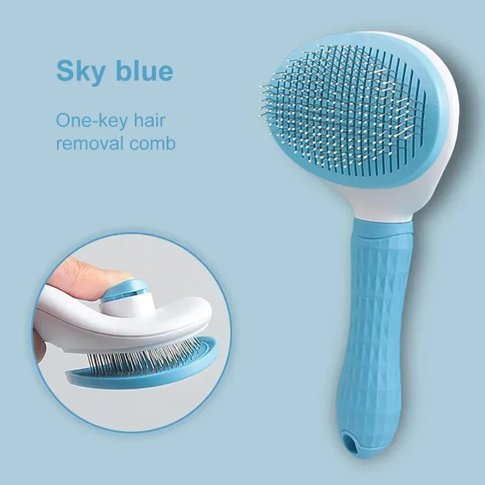 Dog Hair Remover Brush Cat Dog Hair Grooming And Care Comb For Long Hair Dog Pet Removes Hairs Cleaning Bath Brush Dog Supplies - Urbizia