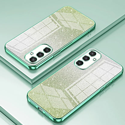 FLYKYLIN Luxury Gradient Glitter Bling Plating Case For Samsung Galaxy S24 S23 S21 Fe S22 Plus Ultra 5G Soft Silicone Back Cover