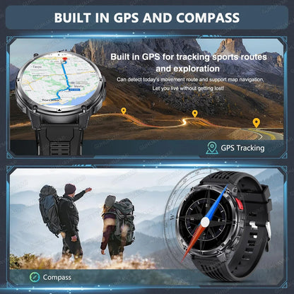 2026 New 1100mAh Big Battery Smart Watch Men Outdoor GPS Path Compass 10ATM Waterproof Bluetooth Call AMOLED HD Sport Smartwatch - Urbizia