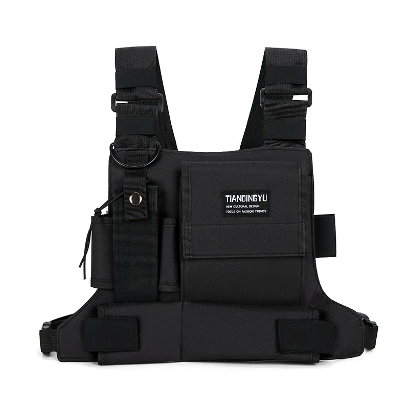 Outdoor Cycling Bag Lightweight Running Vest Backpacks Unisex Hiking Marathon Chest Rig Bag Storage Pocket Men Sports Chest Pack
